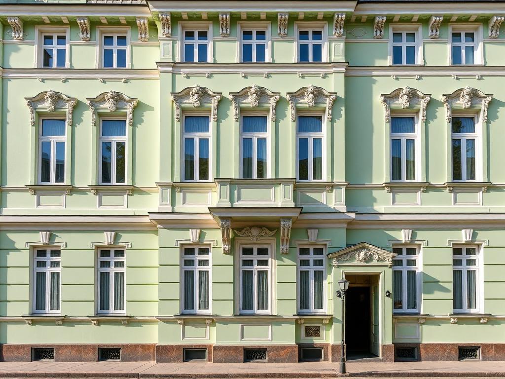 Классический фасад жилого дома на Лермонтовском проспекте